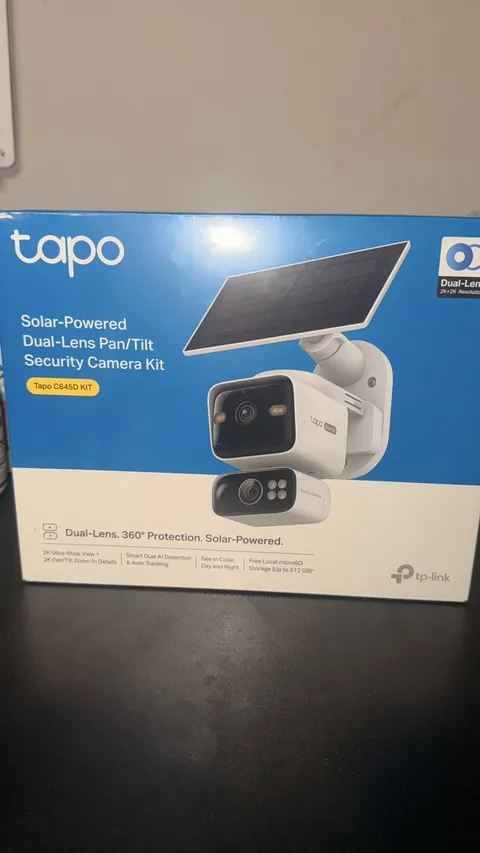 Tapo 2K Dual Lens Solar Camera Pan/Tilt Security Camera Tapo C645D KIT