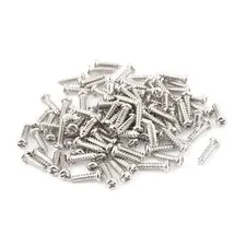 100Pcs M2.6x10mm Stainless Steel Phillips Round Head Self Tapping Screws Bolts