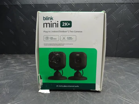 Blink Mini 2K+ (Newest Model) Home & Pet Security Camera W/ 2K Video Resolution