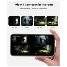 Solar Powered 360° Camera, 2-Way Audio, Color Night Vision