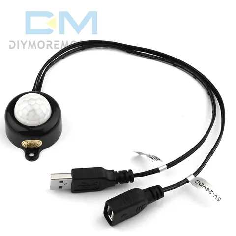 Infrared PIR Human Body Motion Sensor Switch DC 5V 12V 24V Switch DC USB Port