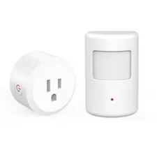 Motion Sensor Switch with Outlet for Bathroom Kitchen, Control Bedroom lamp, ...