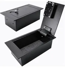 0.22 Cu. Ft. Hidden Floor Safe with Key Lock Solid Steel Construction, Concealed