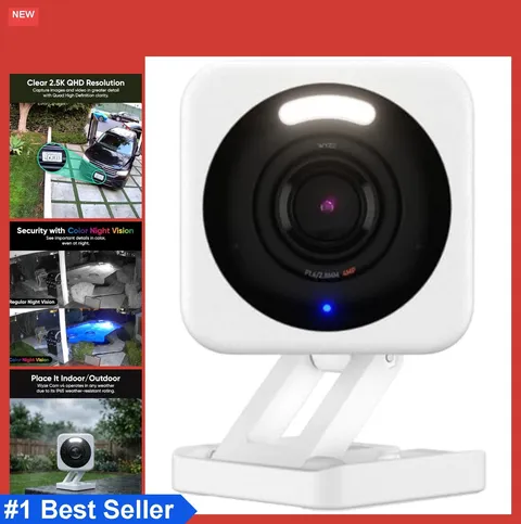 AI Security Camera 2.5K QHD Indoor Outdoor IP65 Color Night Vision Two-Way