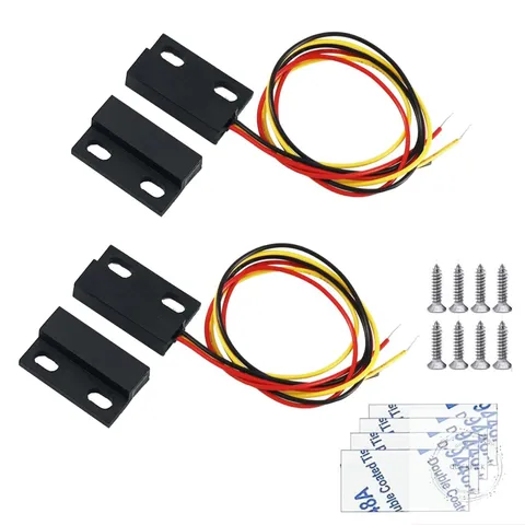 Magnetic Reed Switch,Normally Closed/Open NO/NC Waterproof DC 12V Magnetic Switc