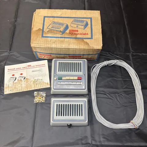 Amazing Vtg 1950s Centrum Transistor Intercom Station Set Wired MCM Not NuTone