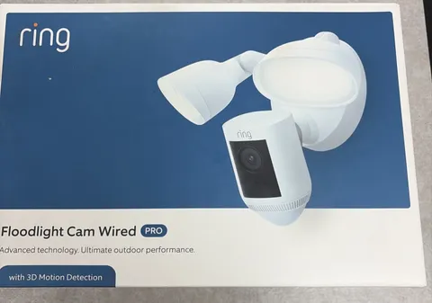 Ring Floodlight Cam Wired Plus Outdoor Wi-Fi 1080p Surveillance Camera White