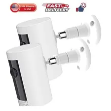 2Pack Camera Wall Mount,Compatible with R-ing Outdoor Cam Stick Up Cam Batter...
