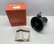 Radio Shack Two Sound Electronic Siren 12V 105dB 49-488F