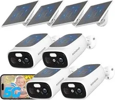 Solar Security Cameras Outdoor Wireless,4 Cam-Kit,2K Color Night Vision C366 G18
