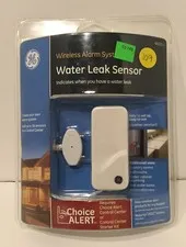 GE Wireless Alarm System Water Leak Sensor 45133 REQ CHOICE ALERT CONTROL CENTER