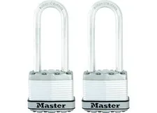 Master Lock M5BLCTLJHC Magnum Padlock With Octagonal Handle 2" x 2-1/2" 2-Pack