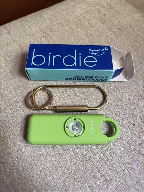 She’s Birdie Original Personal Safety Alarm - Lime - 130dB Siren NIB *Open Box*