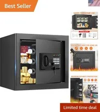 1.8 Cuft Fire proof Safes for HOME USE, Anti-Theft Digital Security Safety Bo...