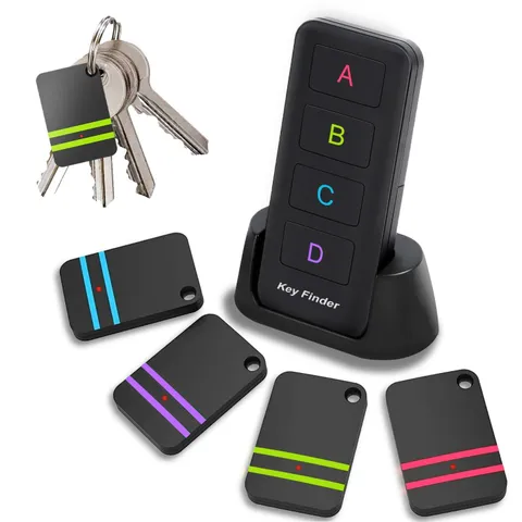 Remote Control Finder, Pack of 4 Find My Keys Device Stick on Remote Finder B...
