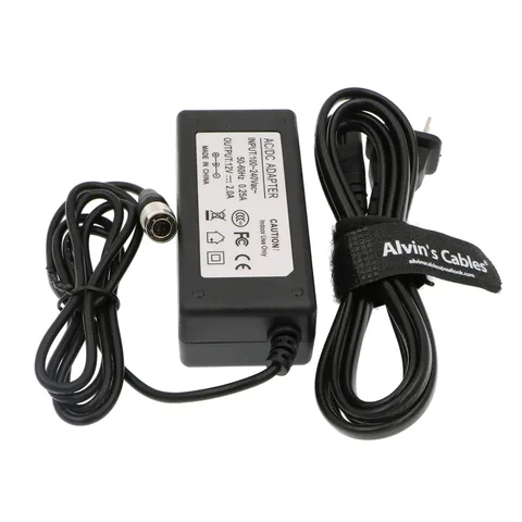 AC to 4 Pin Hirose Male 12V 2A Power Adapter for Sound Devices ZAXCOM Sony