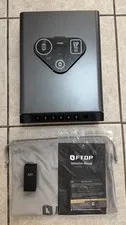 FTOP Biometric Fingerprint Gun Safe, Clock Handgun Safe with 3-in-1 Watch Phone