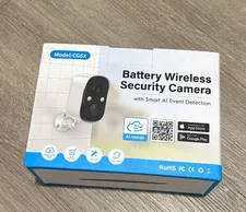 CG6X 2K Battery Wireless Wi-Fi IP Security Camera Indoor/Outdoor Google Assist
