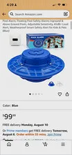 Floating Pool Safety Alarm Blue 85 dB Waterproof Sensitivity Adjust PS01