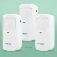 HOMSECUR 3pcs Pet-Immune PIR Detector For 433MHz Home Burglar Alarm System