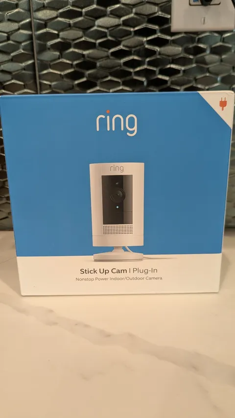 Ring Stick Up Cam Outdoor Wireless Security Camera - White