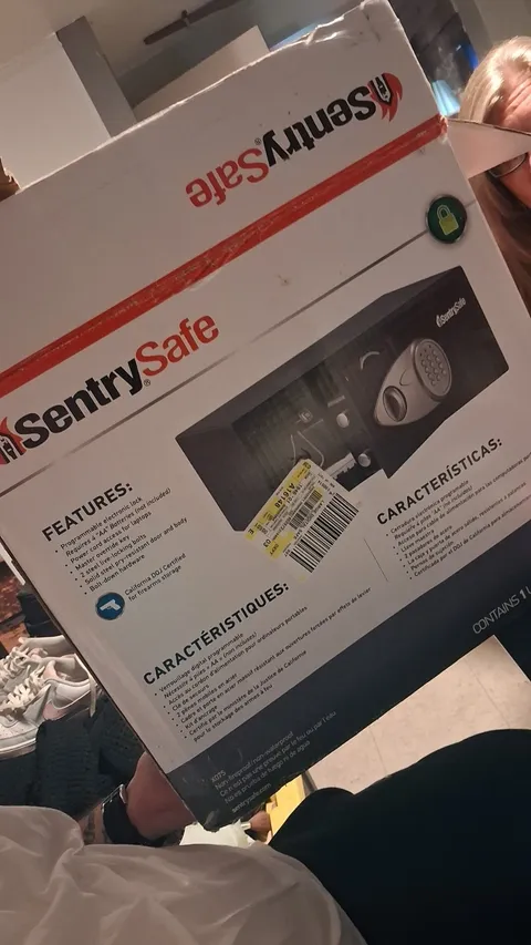 SentrySafe X075 Digital Electronic Keypad Safe w/ Emergency Override Key Black