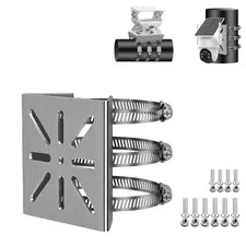 Pole Mount for Security Camera Stainless Steel Mounting Corner Bracket with 3...