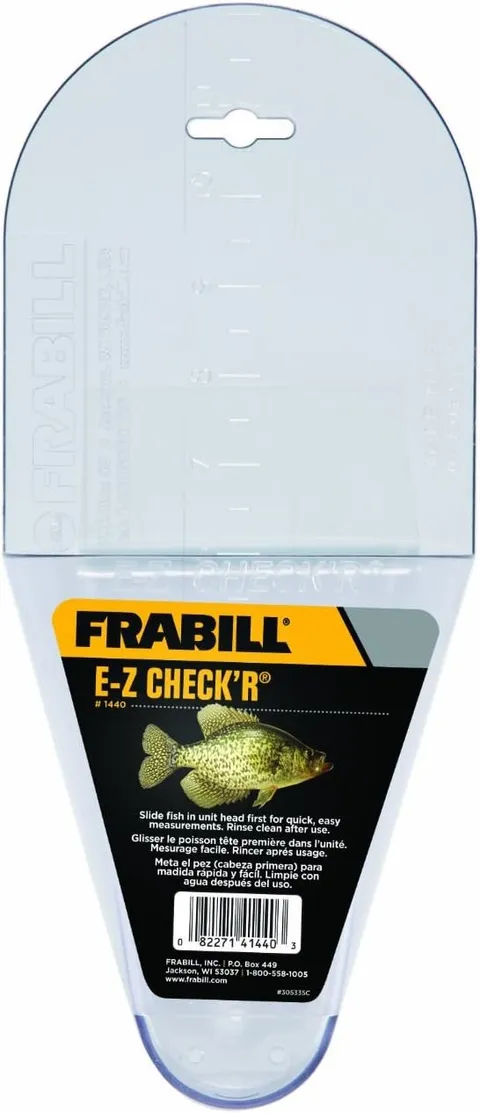 Frabill EZ Crappie Check'R Fish Measurer 12"