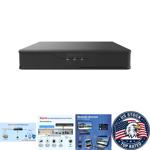 Comprehensive 8-Channel Security System – 1TB HDD, H.265 Compression, Remote APP