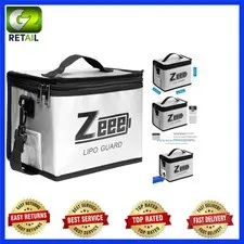 Fireproof Explosion-Proof LiPo Battery Storage Pouch - Large Capacity 8.46x6.5in
