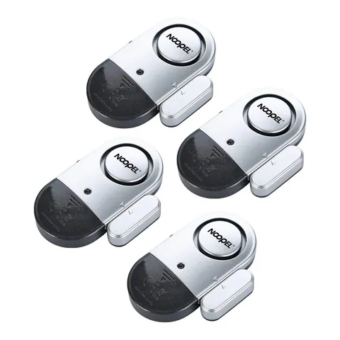 Door Alarms When Opened for Safety, 4 Pack 120dB Loud Window Sensors for Home...