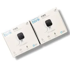Amazon Blink Mini Security Camera,BCM00300U,INDOOR PLUG-IN HD SMART CAMERAS X2