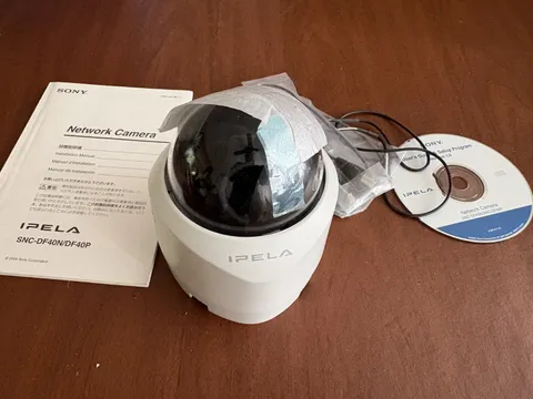 Two Sony White Ipela Dome Network Surveillance Camera SNC-DF40N - 1 New - 1 Used