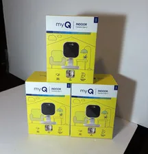myQ Indoor Camera Gen 2 2K Wi-Fi Indoor 3-Pack Night Vision Motion Two-Way Audio