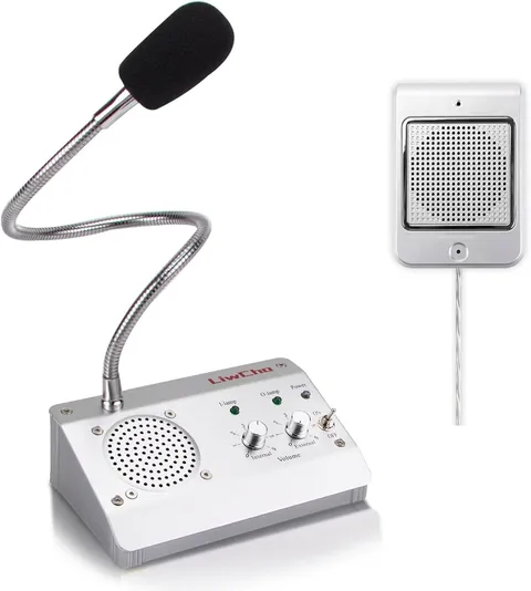 Intercom System Two Way Window Microphone Speaker for Bank Hospital Office