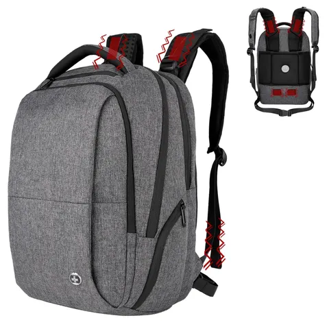 Swissdigital Design Fit 17.3 Inch Laptop Backpack, Large Bussines Travel Back...