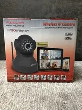 Wireless Indoor Dome Shaped Pan/Tilt IP Security Camera Black / Model FI8918W