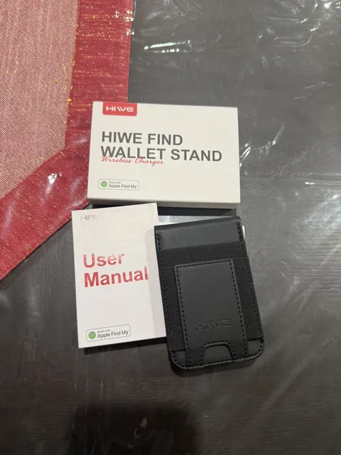 HiWe Wallet for Men with Rechargeable Find My Tracker Built-in, Bifold Black NWT