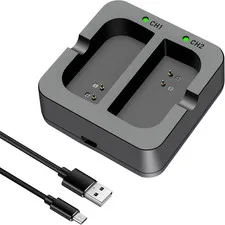 Battery Charger for Ring Rechargeable Battery,Dual Ring Battery Charger Station
