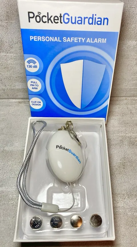 Pocket Guardian Personal Safety Alarm 130dB Pull Pin Emergency Keychain