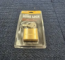 (QTY 3) U-Haul 50L: 2" Brass Home Lock with Keys fits U-Haul Trucks and Trailers