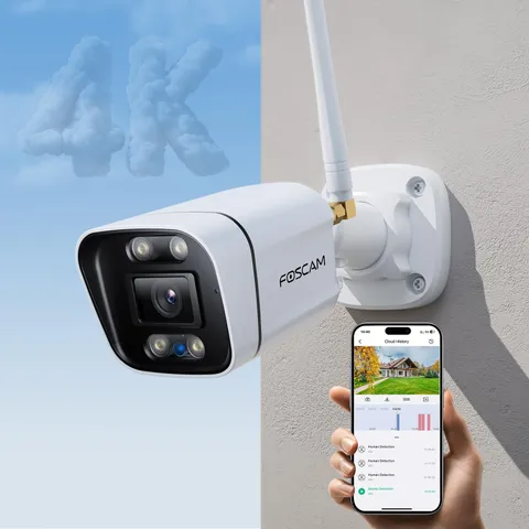 FOSCAM 4K 8MP Security Cameras Wireless Outdoor, 5GHz&2.4GHz WiFi Surveillanc...