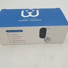 Waggle RV 4G Mini Cam White 4G LTE Security Camera 128GB IP65 BY-SMC-M-V1