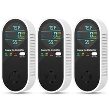 NICGOL Upgraded Natural Gas Leak Detector & Carbon Monoxide Detectors - 4 in 1 N