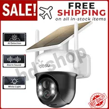Solar Camera Security Outdoor-100% Wire-Free Security Cameras Wireless Outdoor