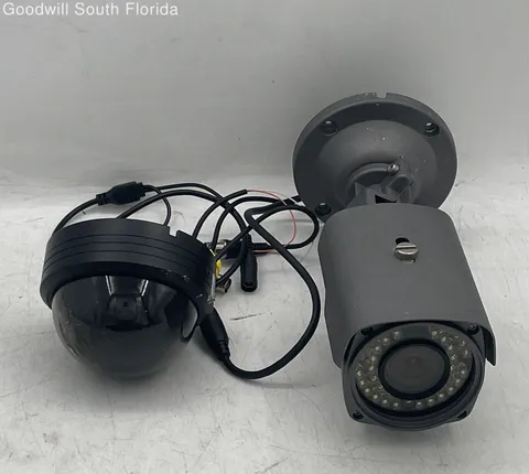 Assorted Hawk-I CCTV Day Night Security Camera MPIX-B700212100 Not Tested 2 Pcs