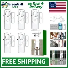 Portable 90dB Door and Window Alarm Set - Ultimate Protection 5 Pack