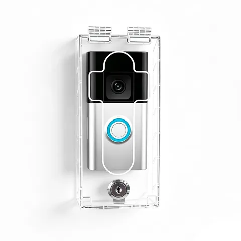 Outdoor Anti-Theft Doorbell Lock for Ring,7.09”L × 2.95”W × 1.22”H, High Tran...