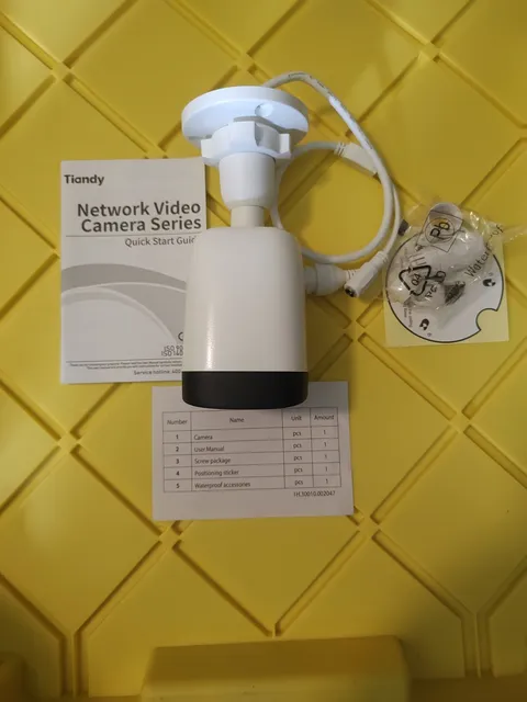 Tiandy TC-C35WS 5MP IR Bullet Outdoor Camera 2.8mm Lens, H.265, IP67 Waterproof