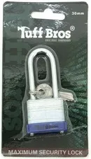 Padlock 30mm Long Shackle Brass Tumblers